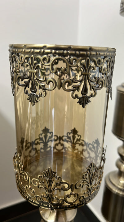 Cobra brass Floor candle holder - Luscious Homewares