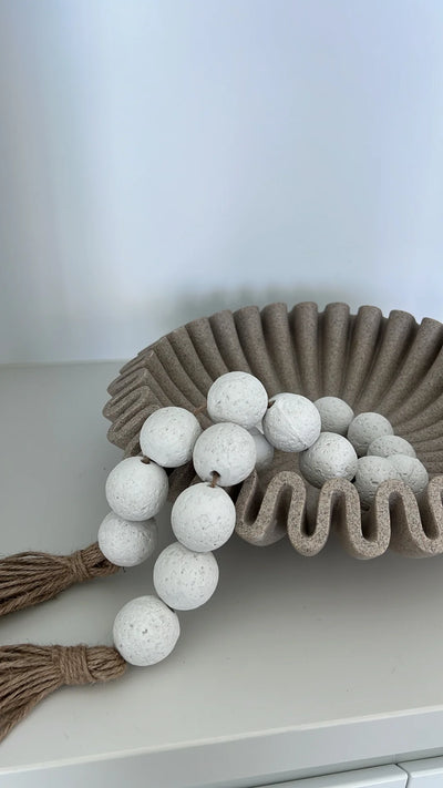 Stone decorative bead chain tassels - Luscious Homewares