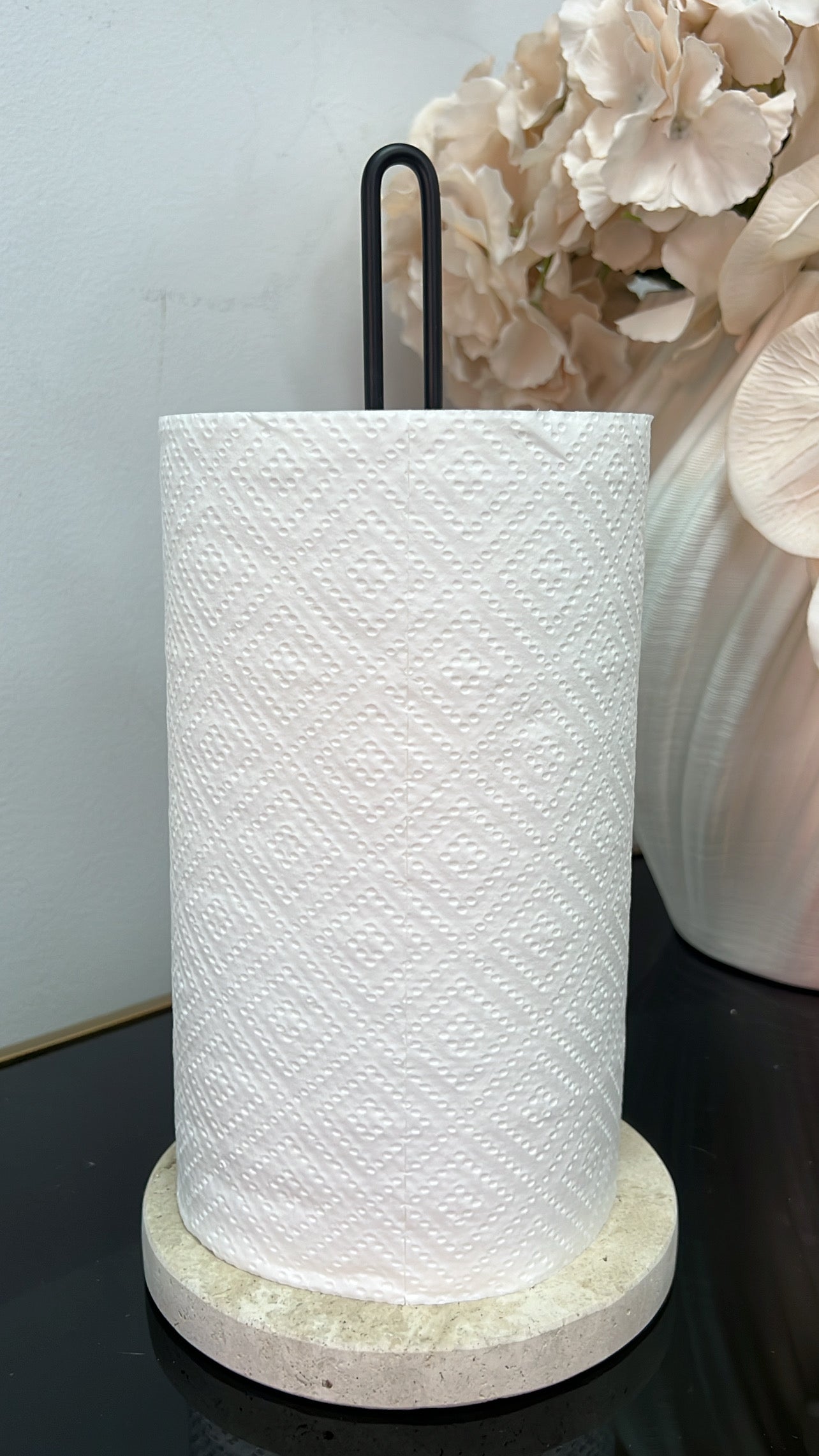 Travertine stone Paper towel holder - Luscious Homewares