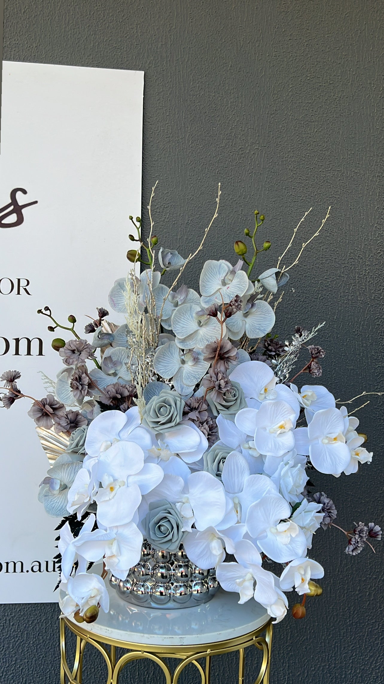 Gardenia floral arrangement - Luscious Homewares