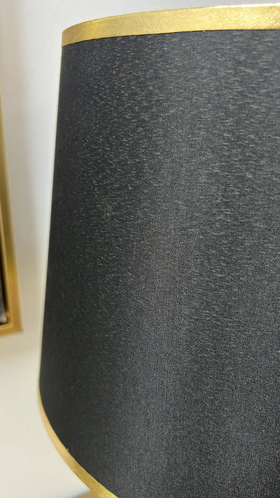 Minimal black & gold table Lamp - Luscious Homewares