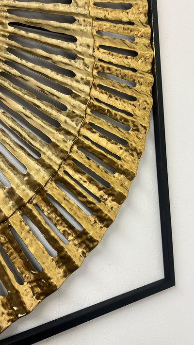 Sunrise black and Gold metal wall art - Luscious Homewares