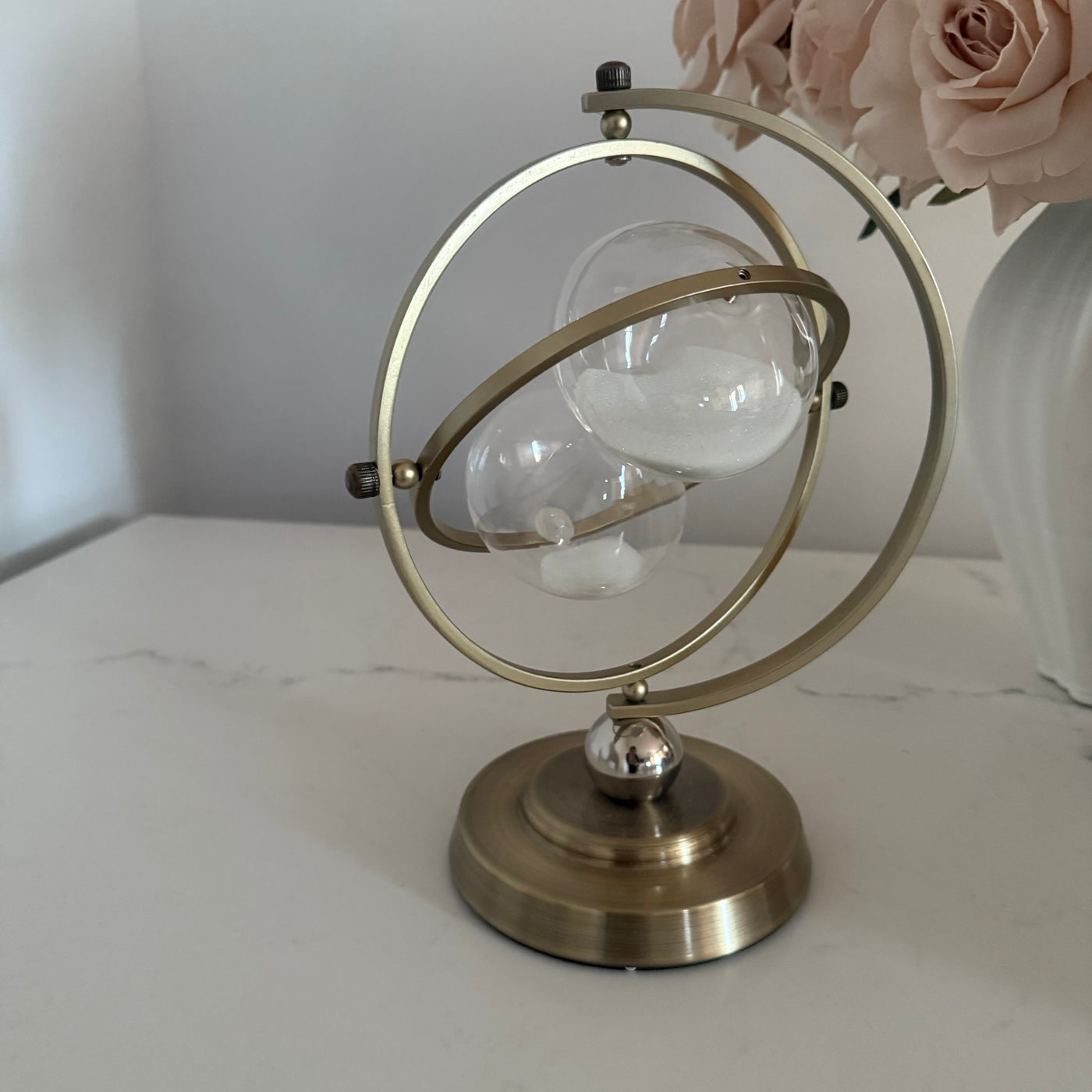 Nordic round Hour glass 15 min - Luscious Homewares