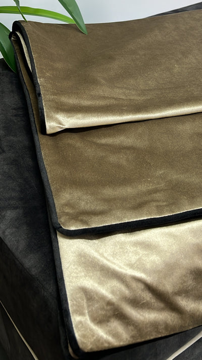 Senyorita dark champagne throw 140x220cm - Luscious Homewares
