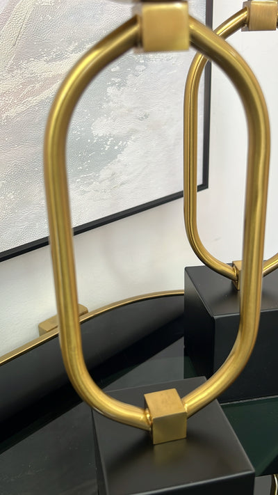 Black and gold candle holders - Luscious Homewares