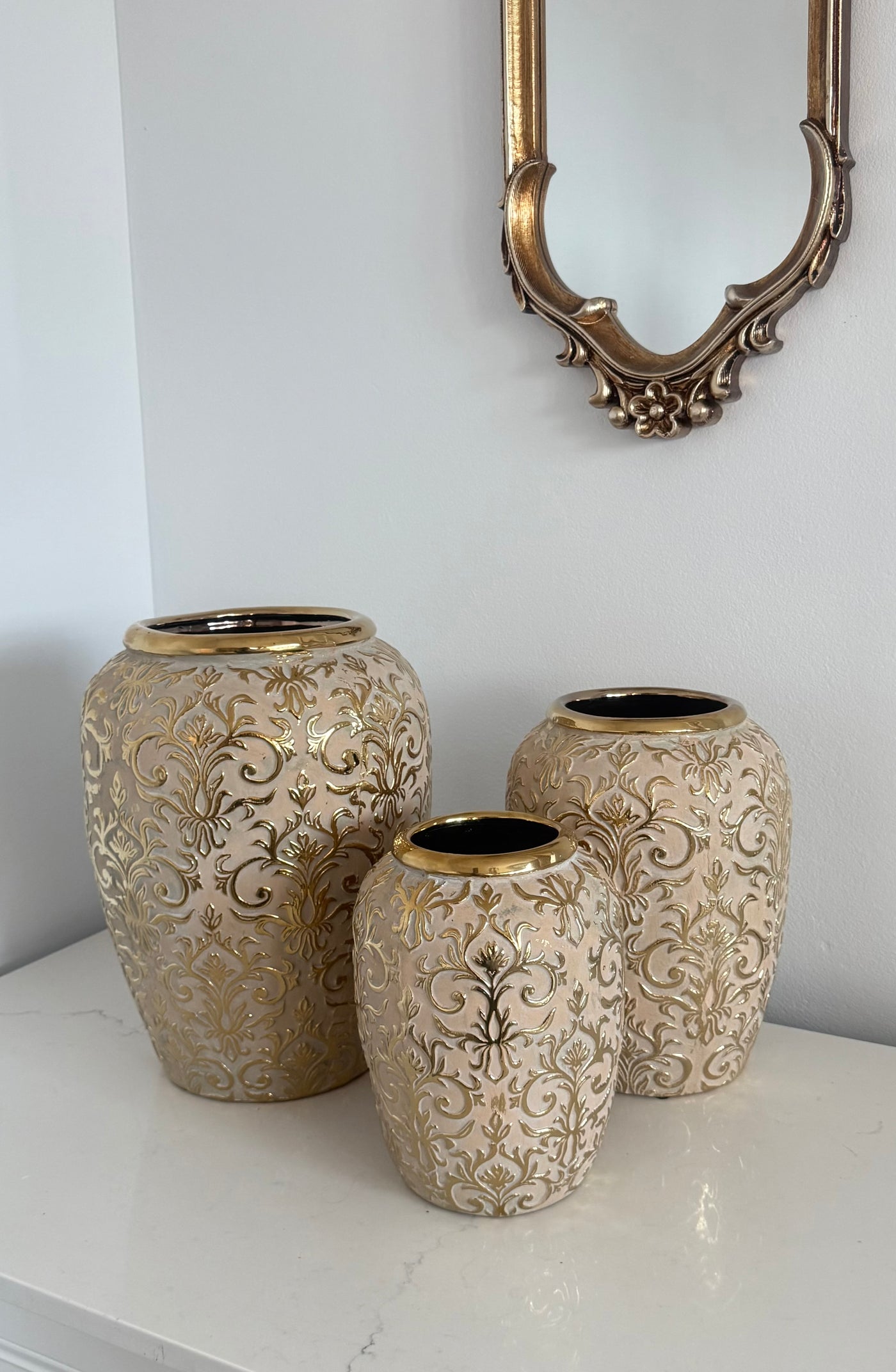 Luxe Fleur gold vase - Luscious Homewares