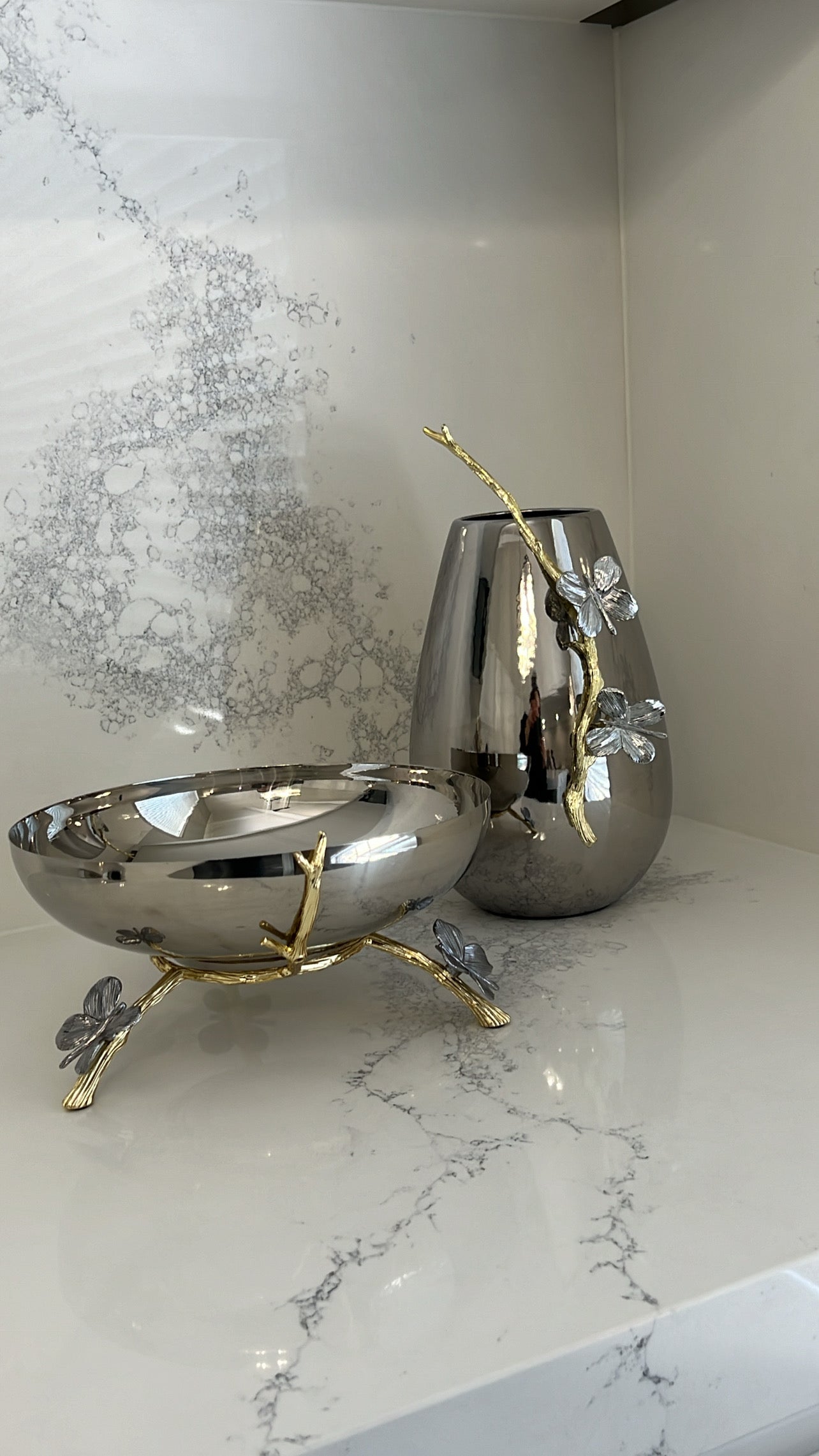 Butterfly serving / decrotive bowl - Luscious Homewares