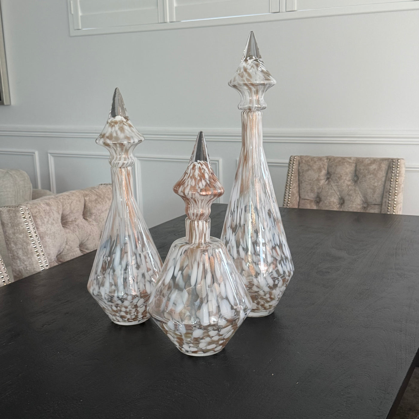 Tamara blown glass jar - Luscious Homewares