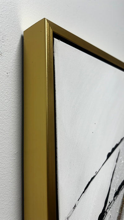 Abstract Gold frame wall art - Luscious Homewares