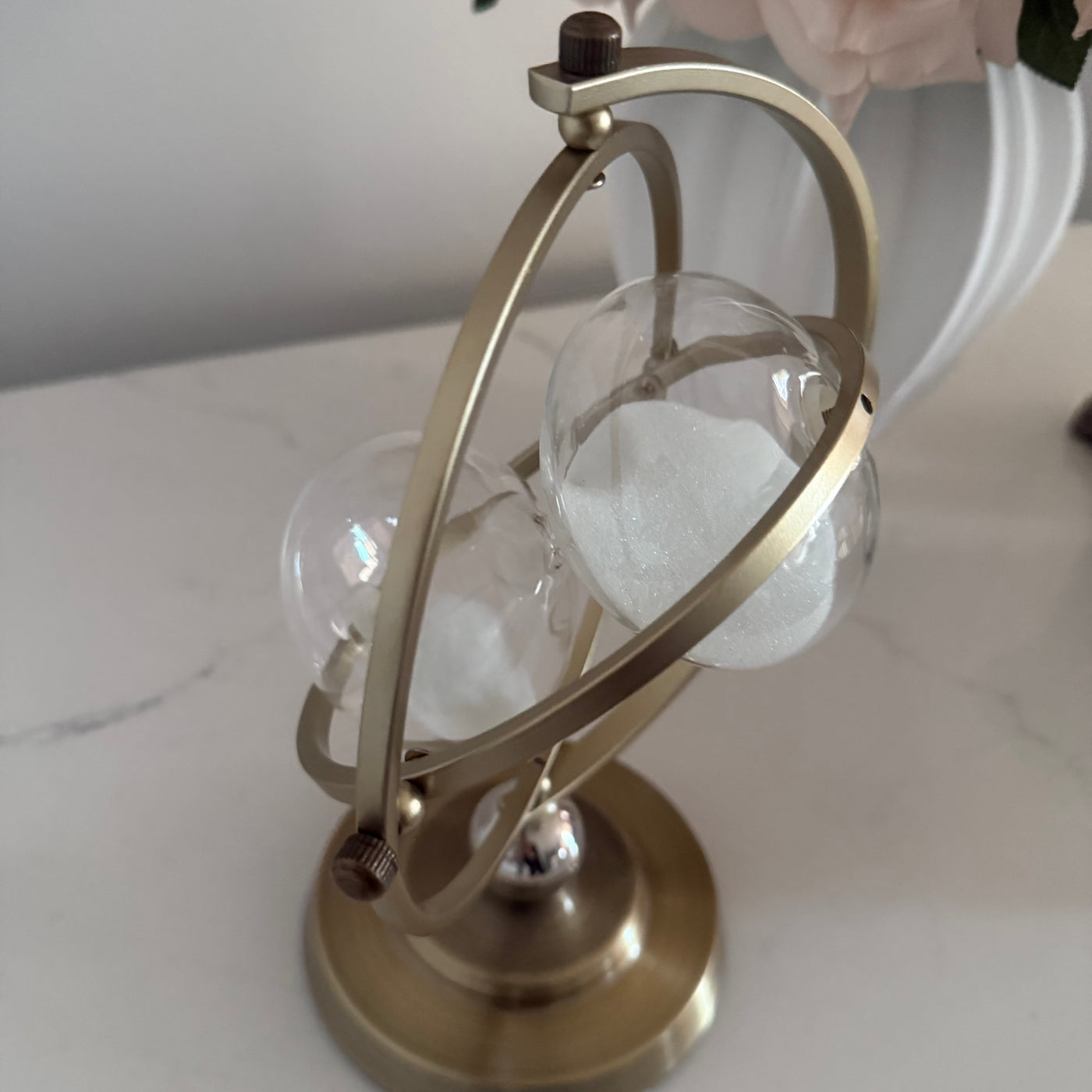 Nordic round Hour glass 15 min - Luscious Homewares