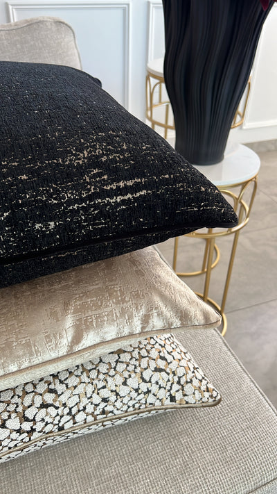 Allure black & nude Cushion - Luscious Homewares