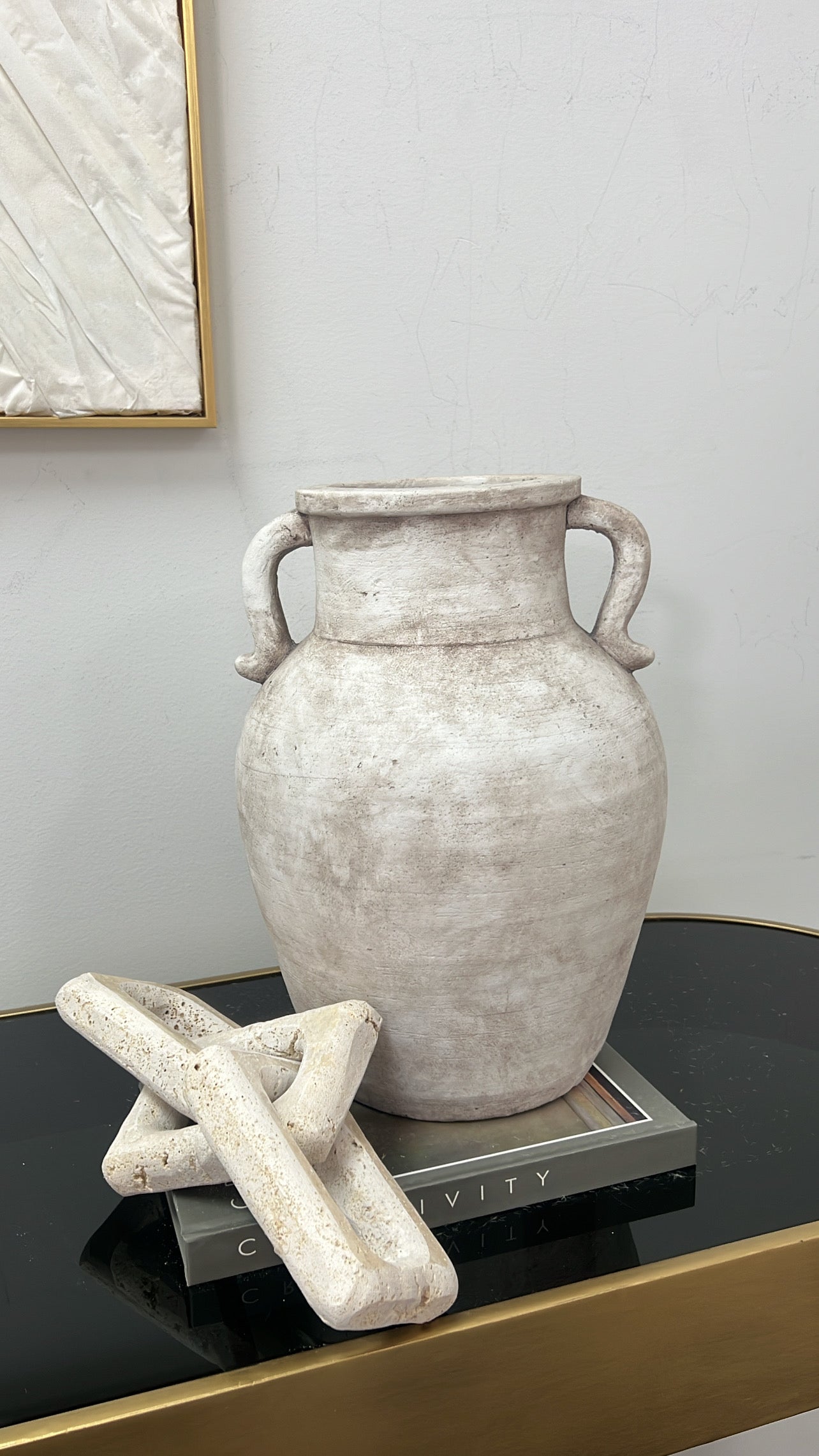 Ella ceramic urn vase - Luscious Homewares