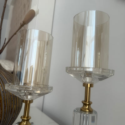 Zohar Crystal candle holders