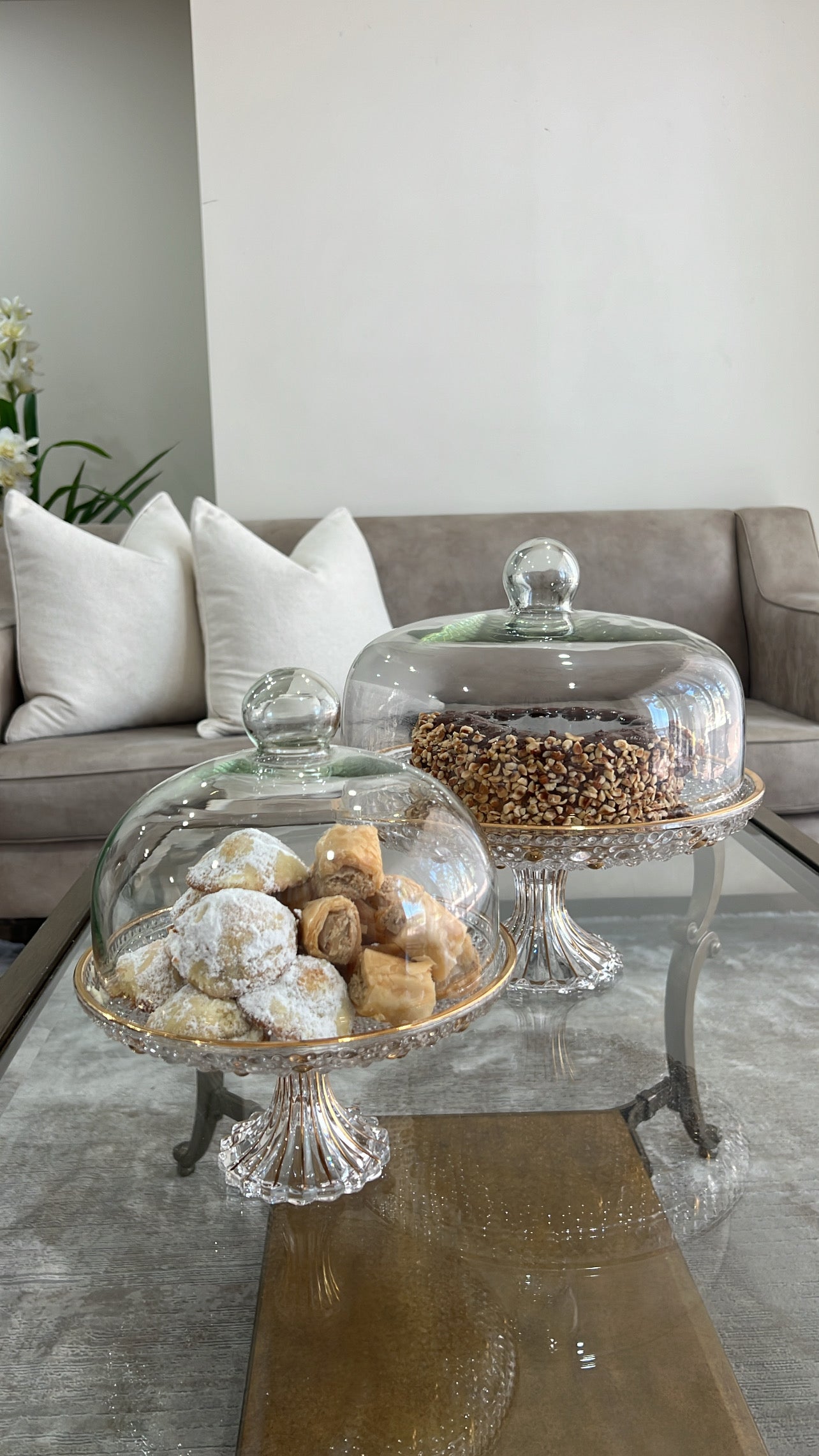 Alamir serving cake + dome - Luscious Homewares