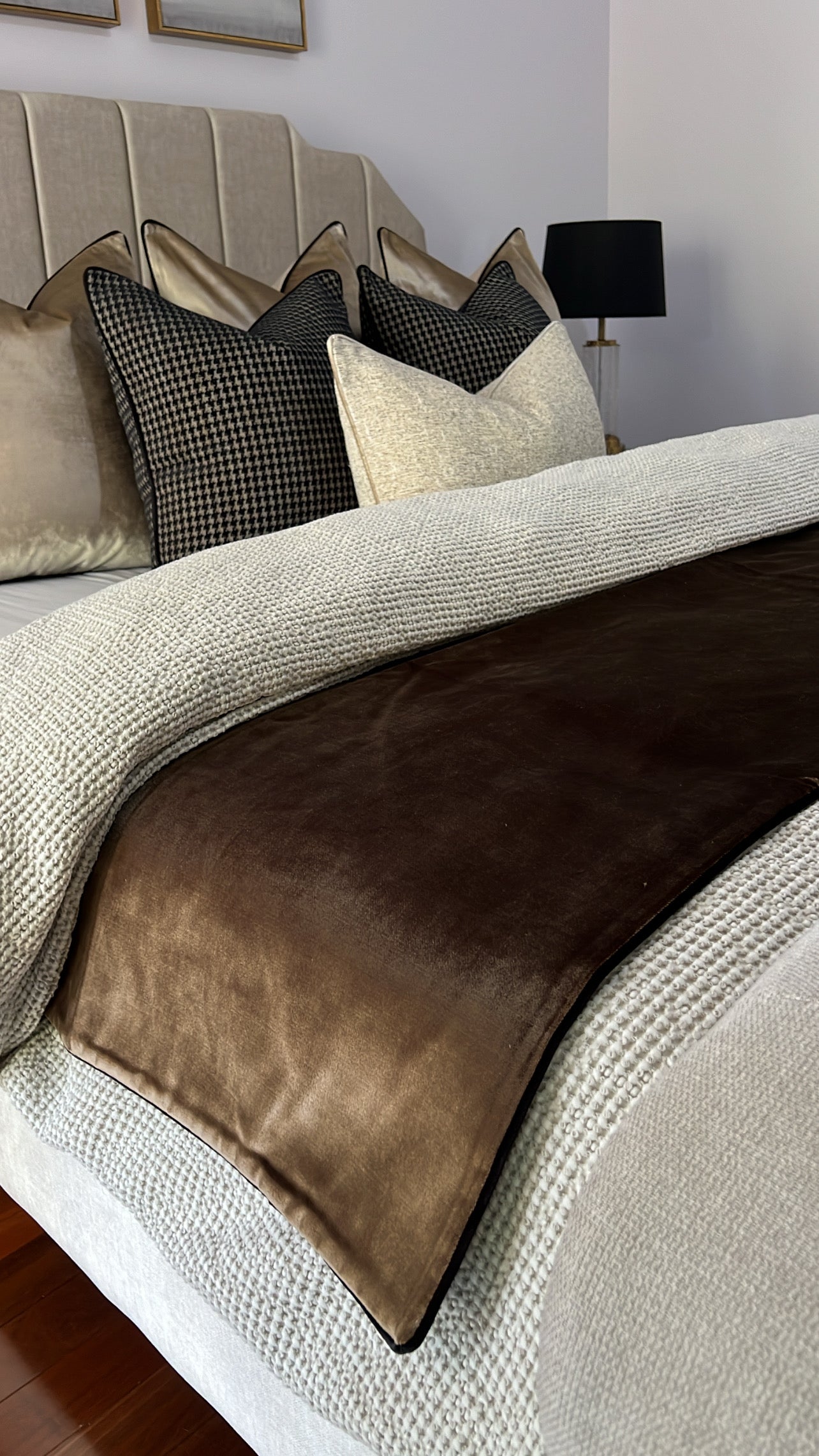 Royal luxe bronze throw 140x220cm - Luscious Homewares