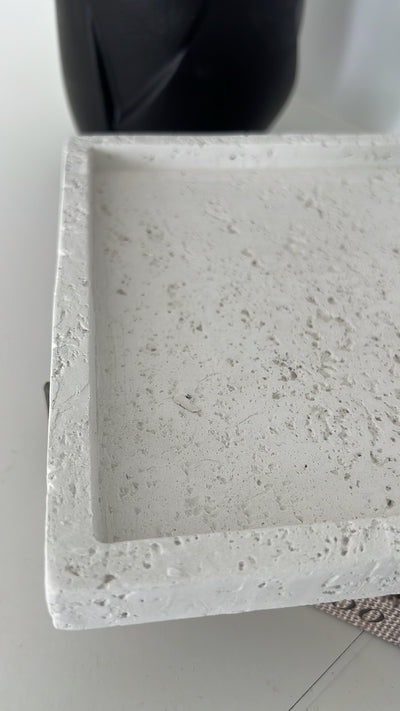 Stone rectangle tray - Luscious Homewares