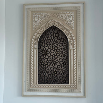 Moroccan style wall frame stone effect - Luscious Homewares