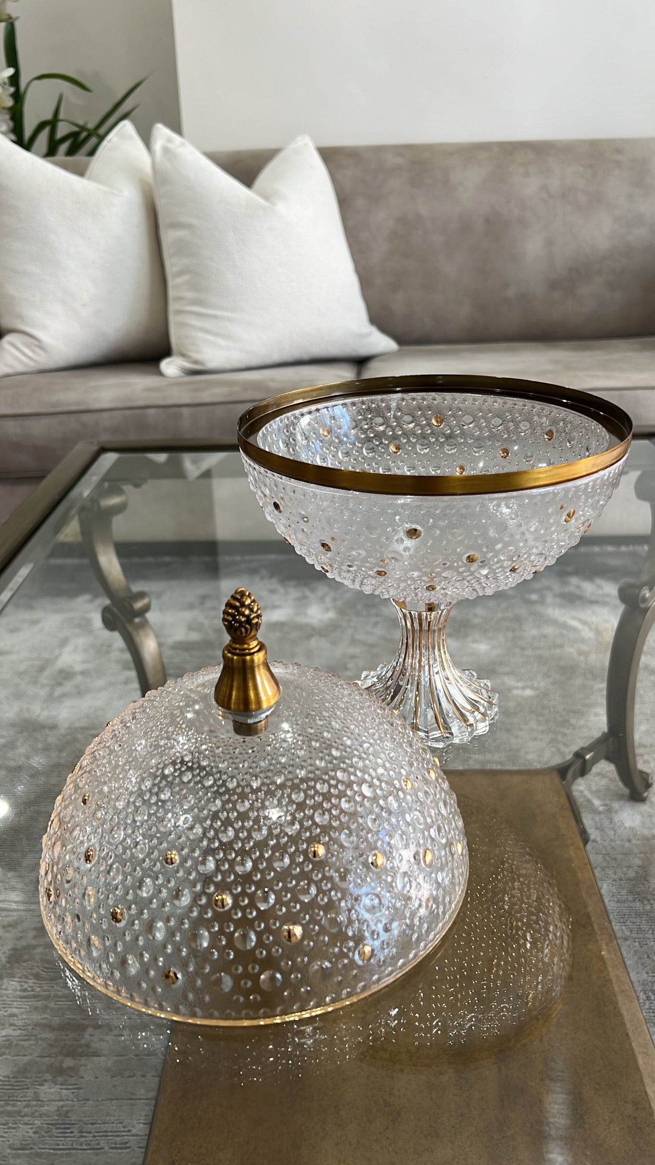 Alamir round dome Jar - Luscious Homewares