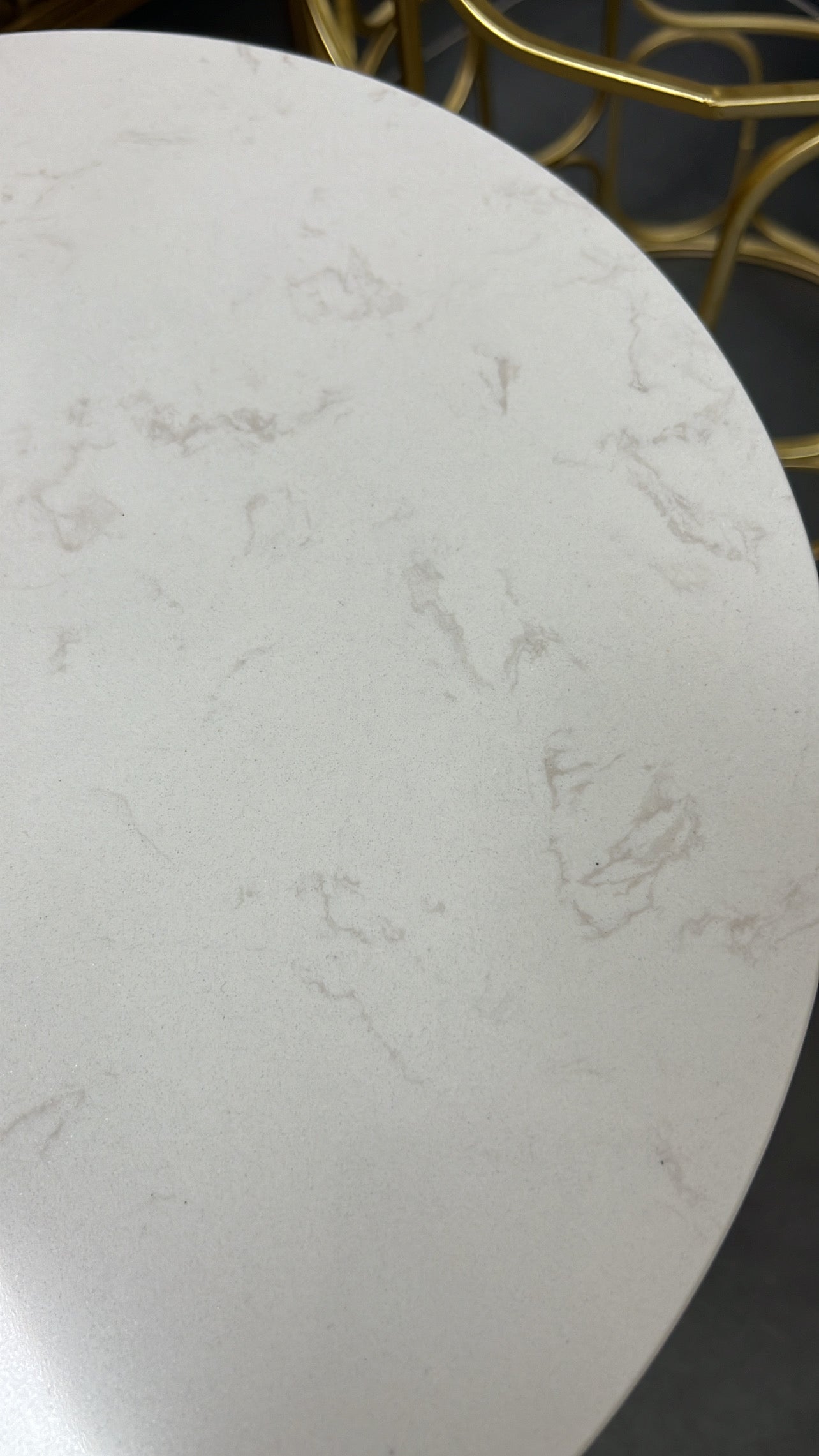 Round gold marble table set of 2 - Luscious Homewares