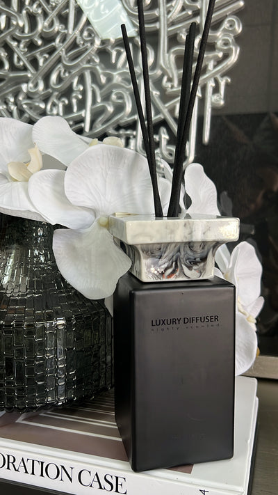Luxury black Marble diffuser Mokara scent 500ml - Luscious Homewares