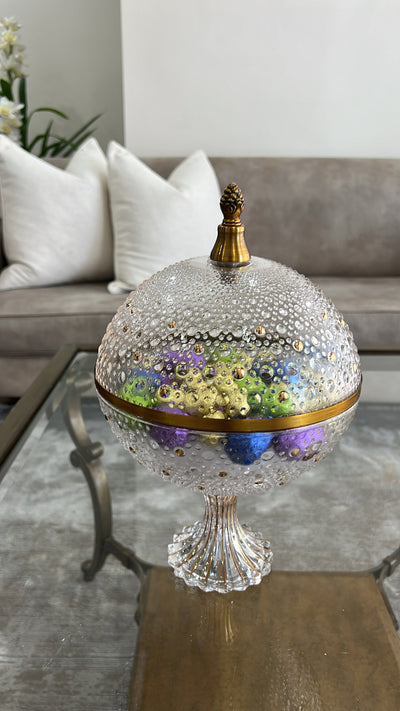 Alamir round dome Jar - Luscious Homewares
