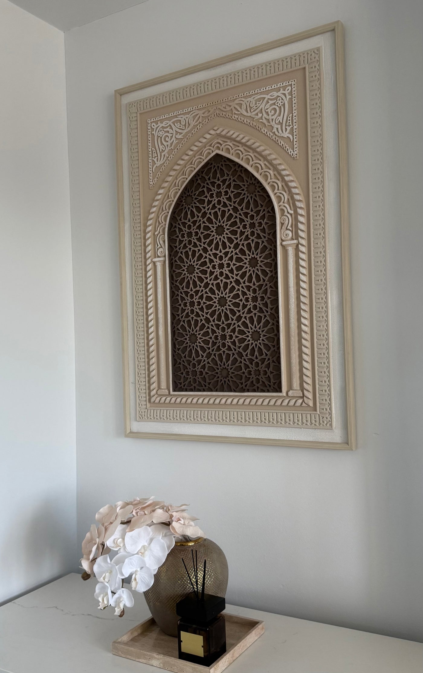 Moroccan style wall frame stone effect - Luscious Homewares