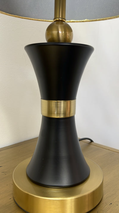 Minimal black & gold table Lamp - Luscious Homewares