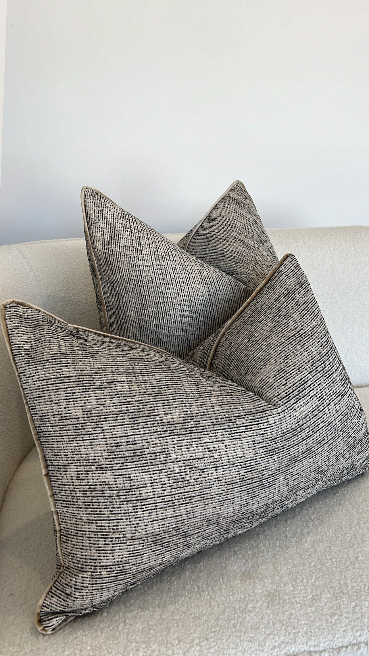 Celestial Echo black cushion - Luscious Homewares