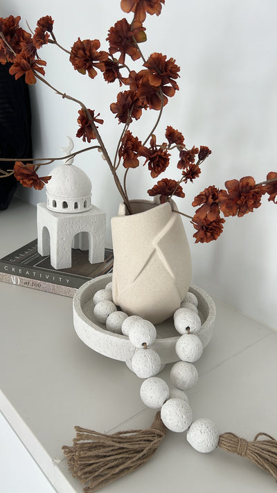 Stone decorative bead chain tassels - Luscious Homewares