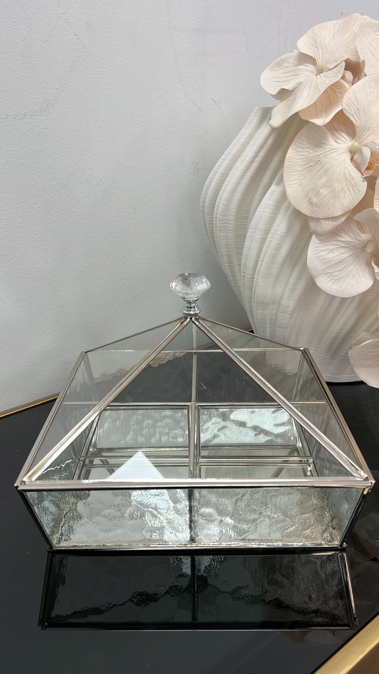 Naya silver compartment box / serving - Luscious Homewares