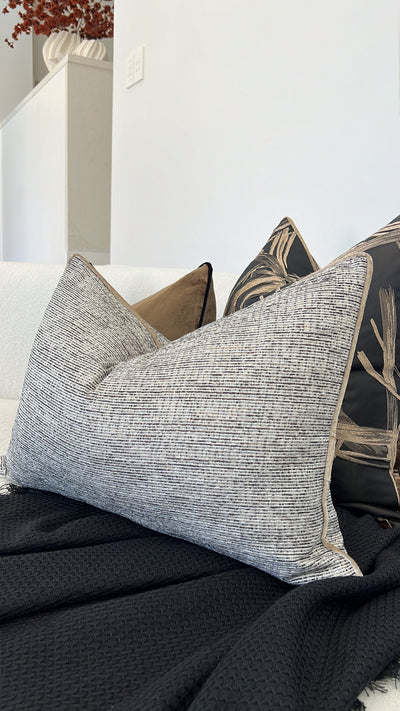 Celestial Echo black cushion - Luscious Homewares