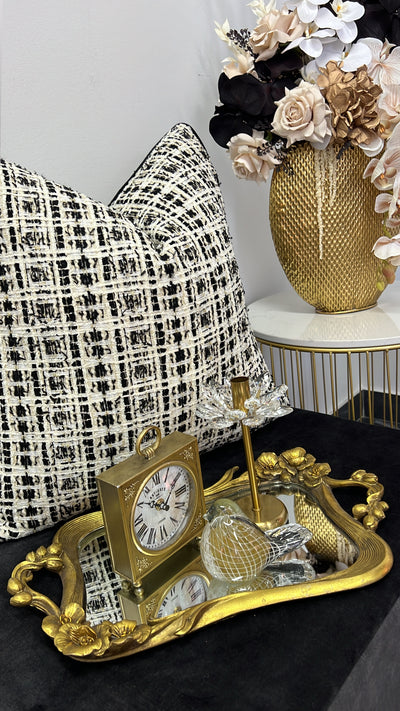 Florentine gold handle tray - Luscious Homewares