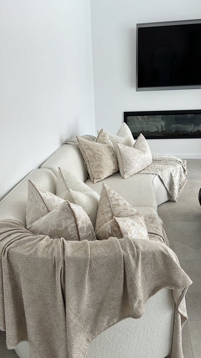 Natural braided Throw - Luscious Homewares