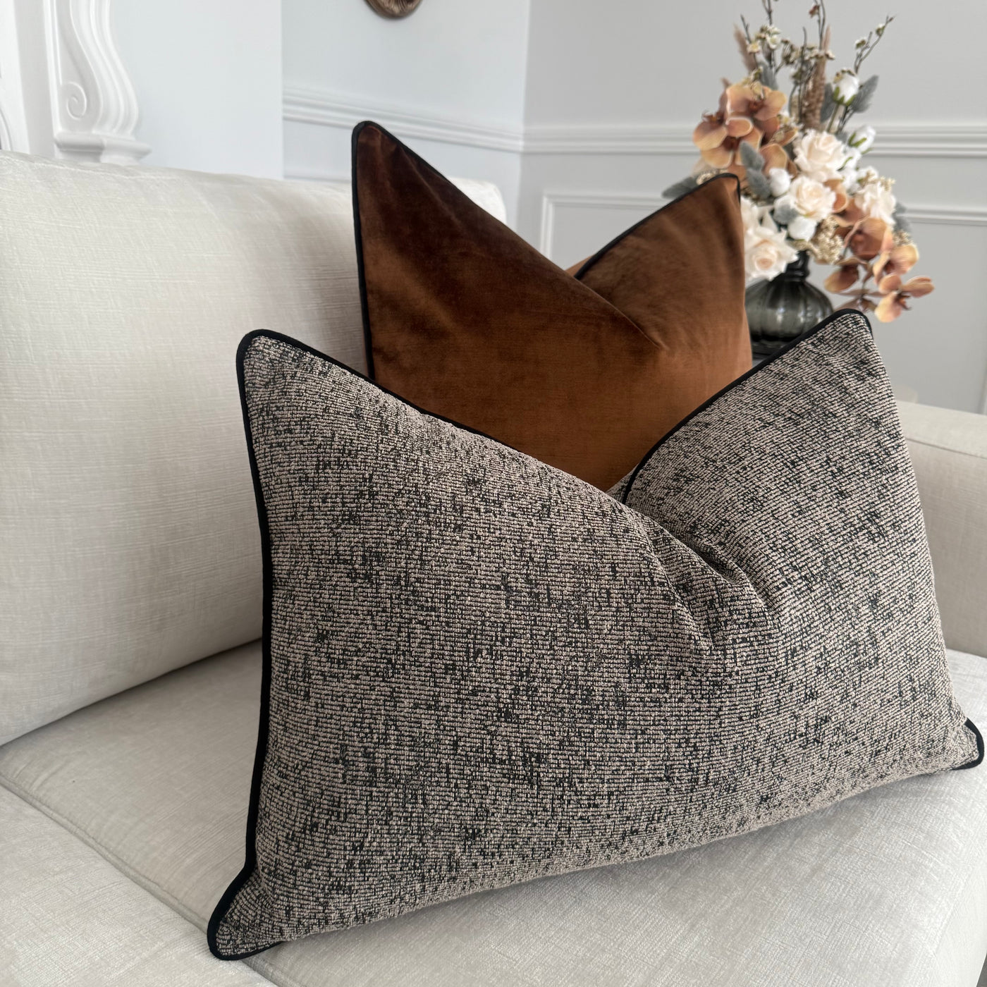 Royal luxe caramel cushion - Luscious Homewares
