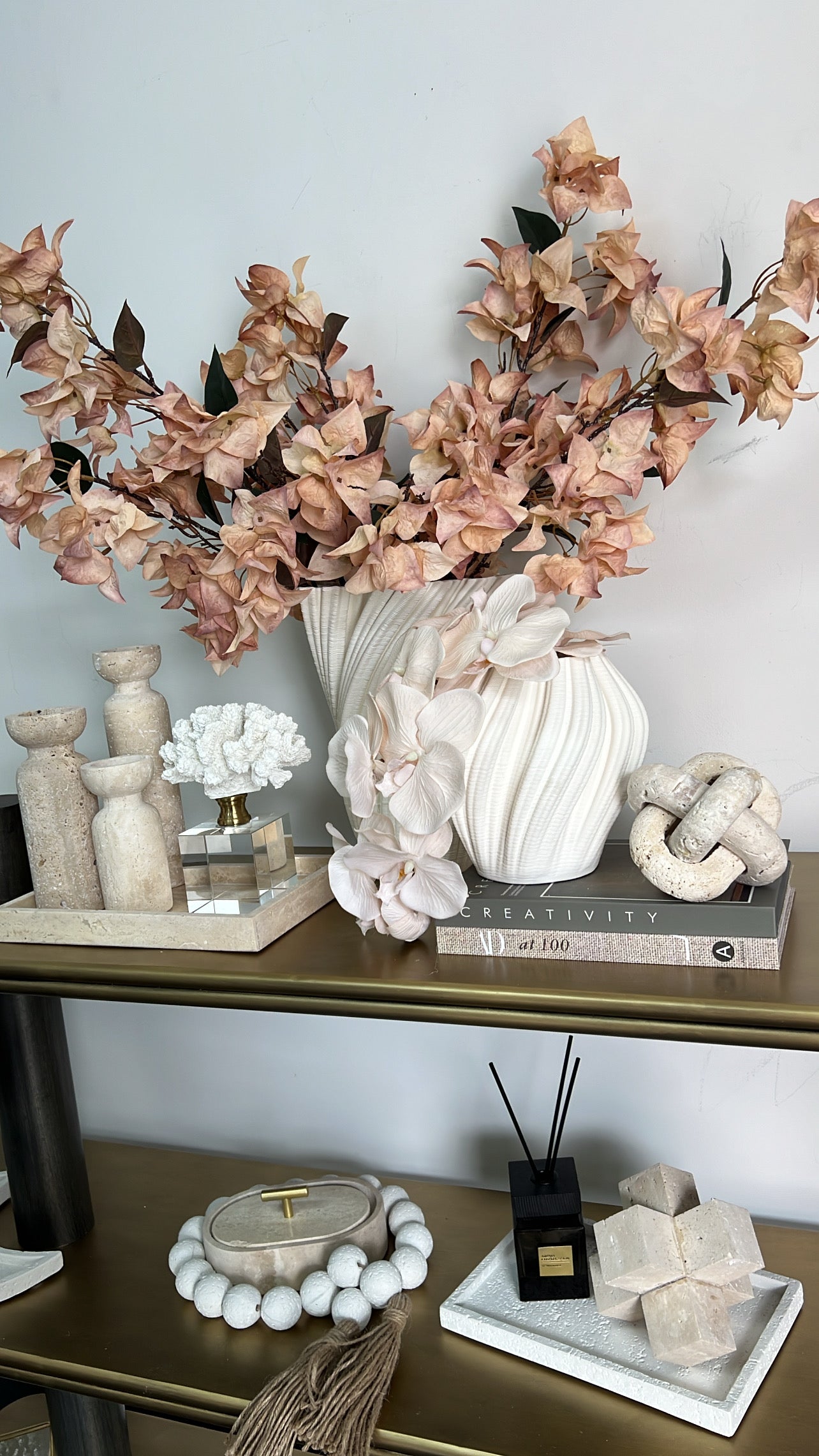 Travertine Stone knot - Luscious Homewares