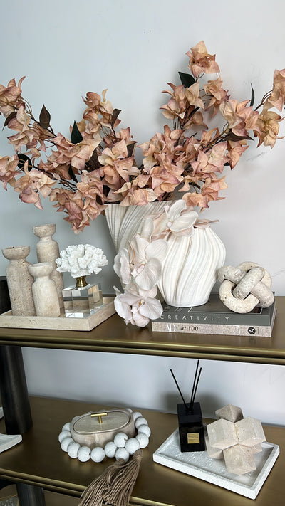 Travertine Stone knot - Luscious Homewares