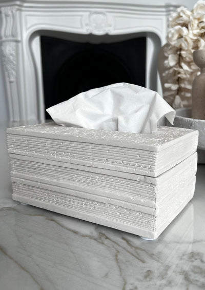 Illusion Stone tissue box - Luscious Homewares