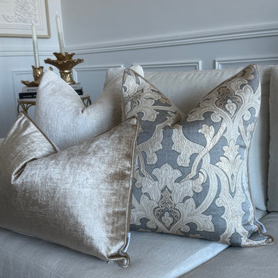 Alia gold smoked cushion
