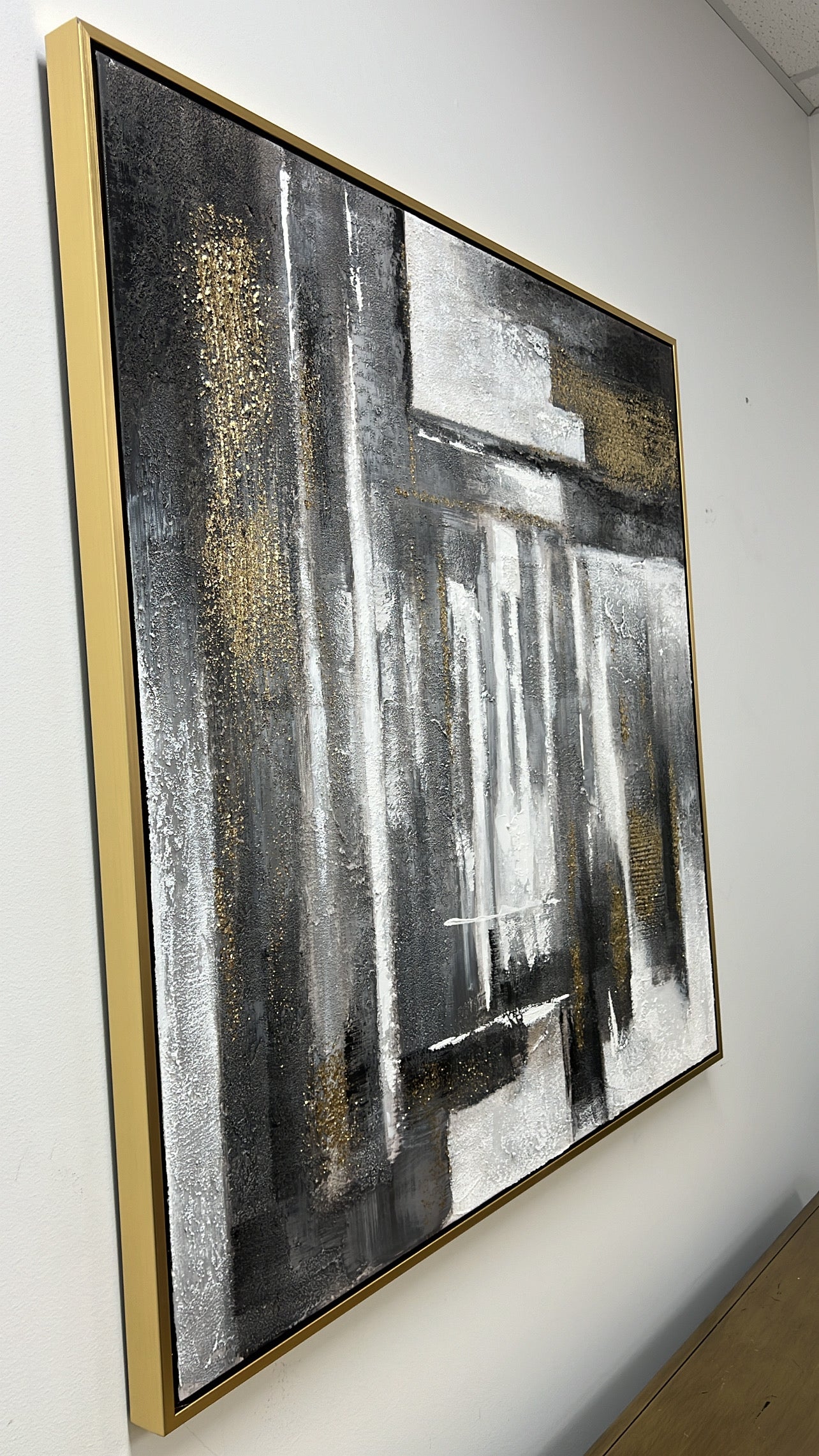 Abstracts Gold frame wall art - Luscious Homewares