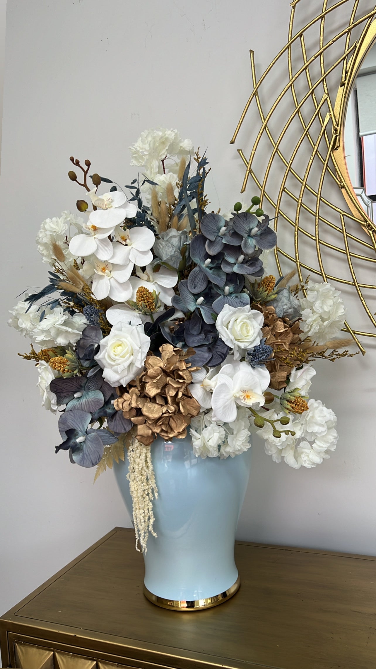 Tula blue floral arrangement - Luscious Homewares