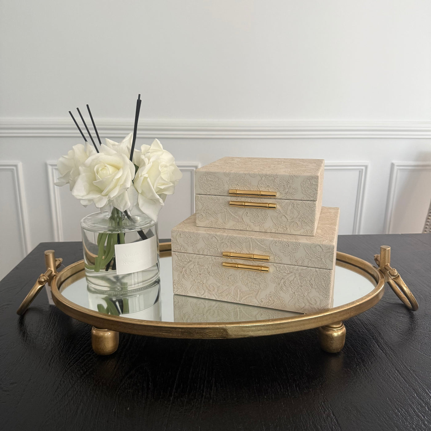 Liberty tray Oval Gold - Luscious Homewares