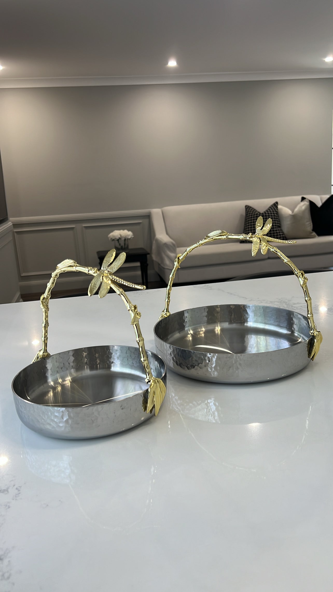 Dragonfly serving / decorative handle tray - Luscious Homewares