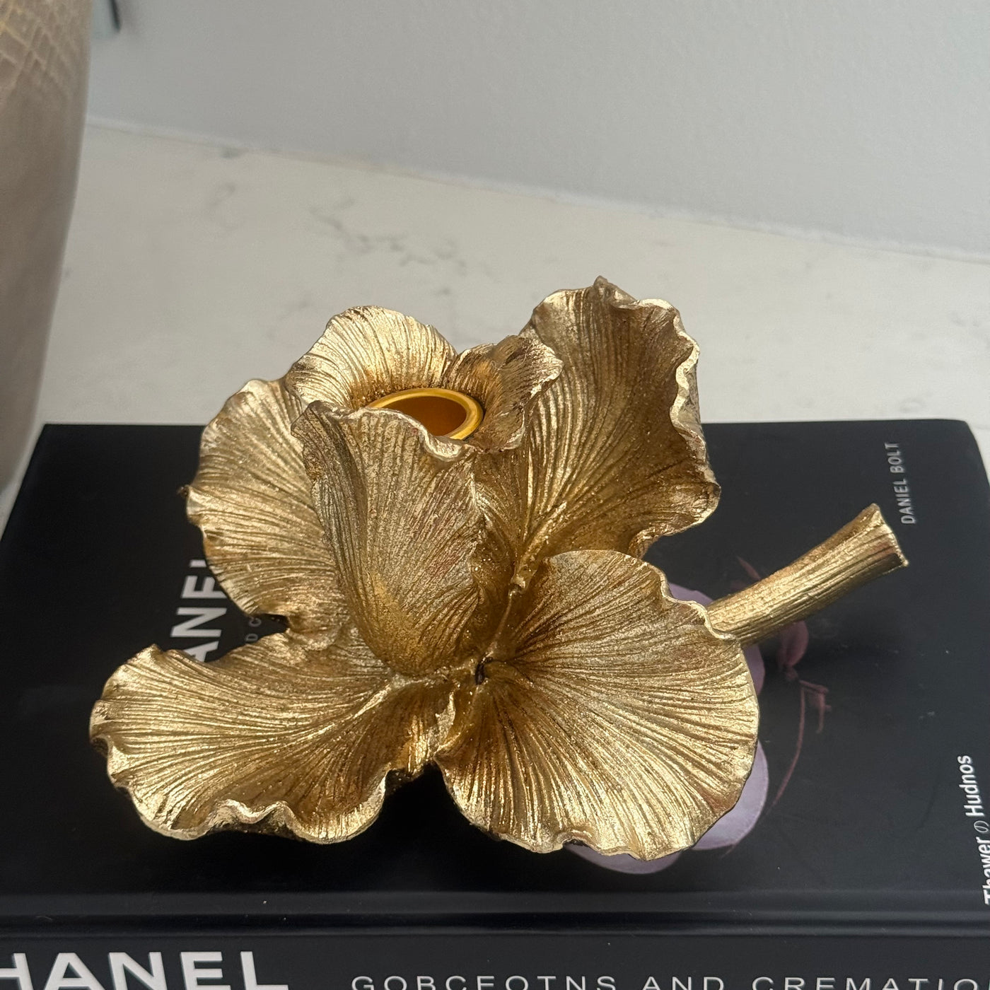 Blossom Gold Candle holder - Luscious Homewares