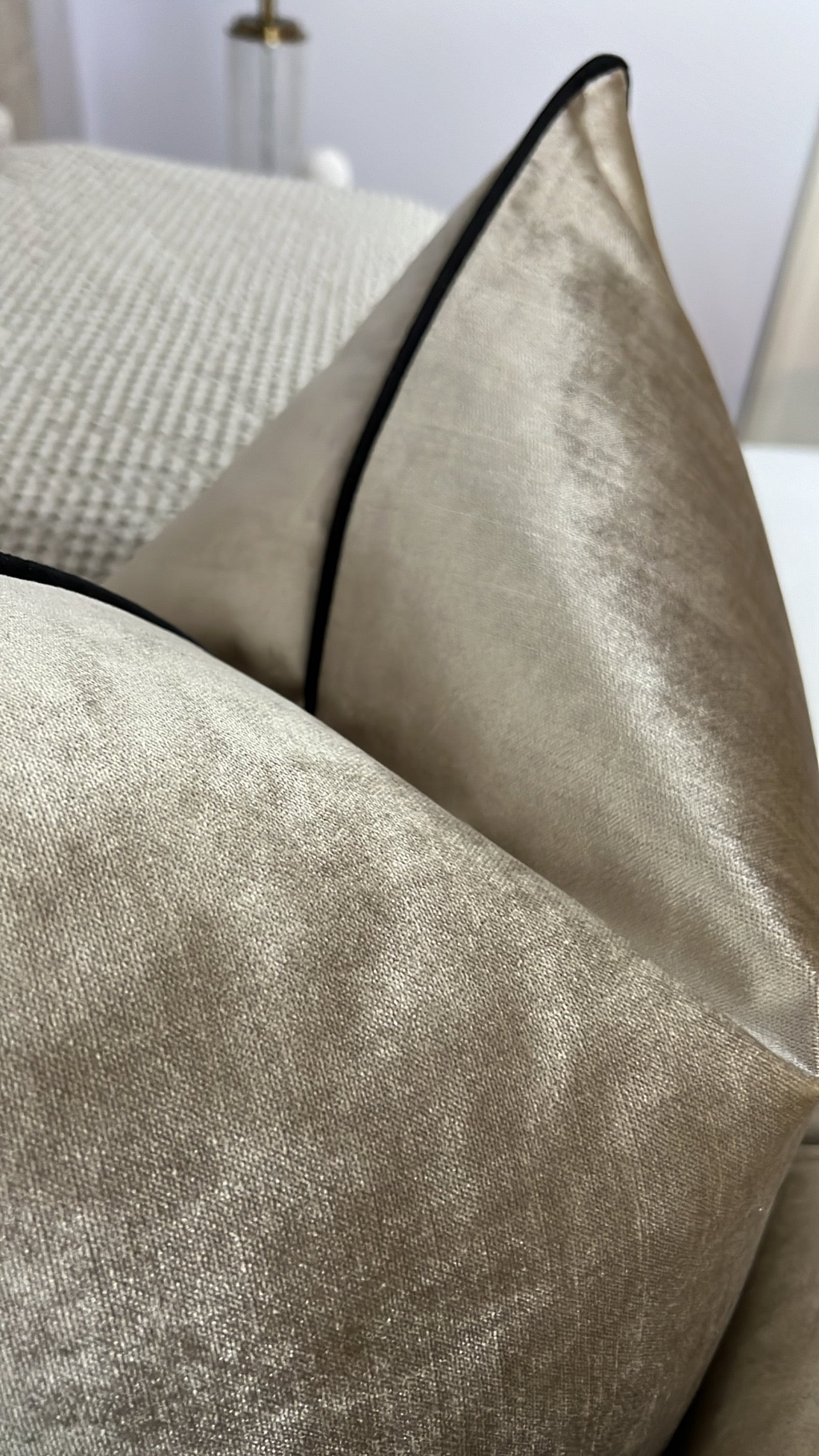 Royal luxe latte cushion - Luscious Homewares