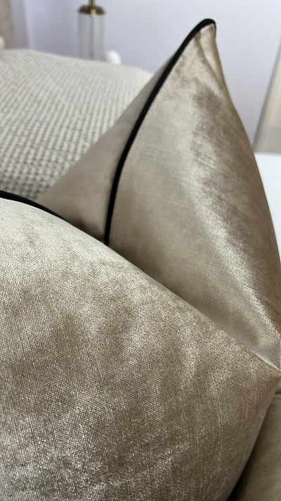 Royal luxe latte cushion - Luscious Homewares