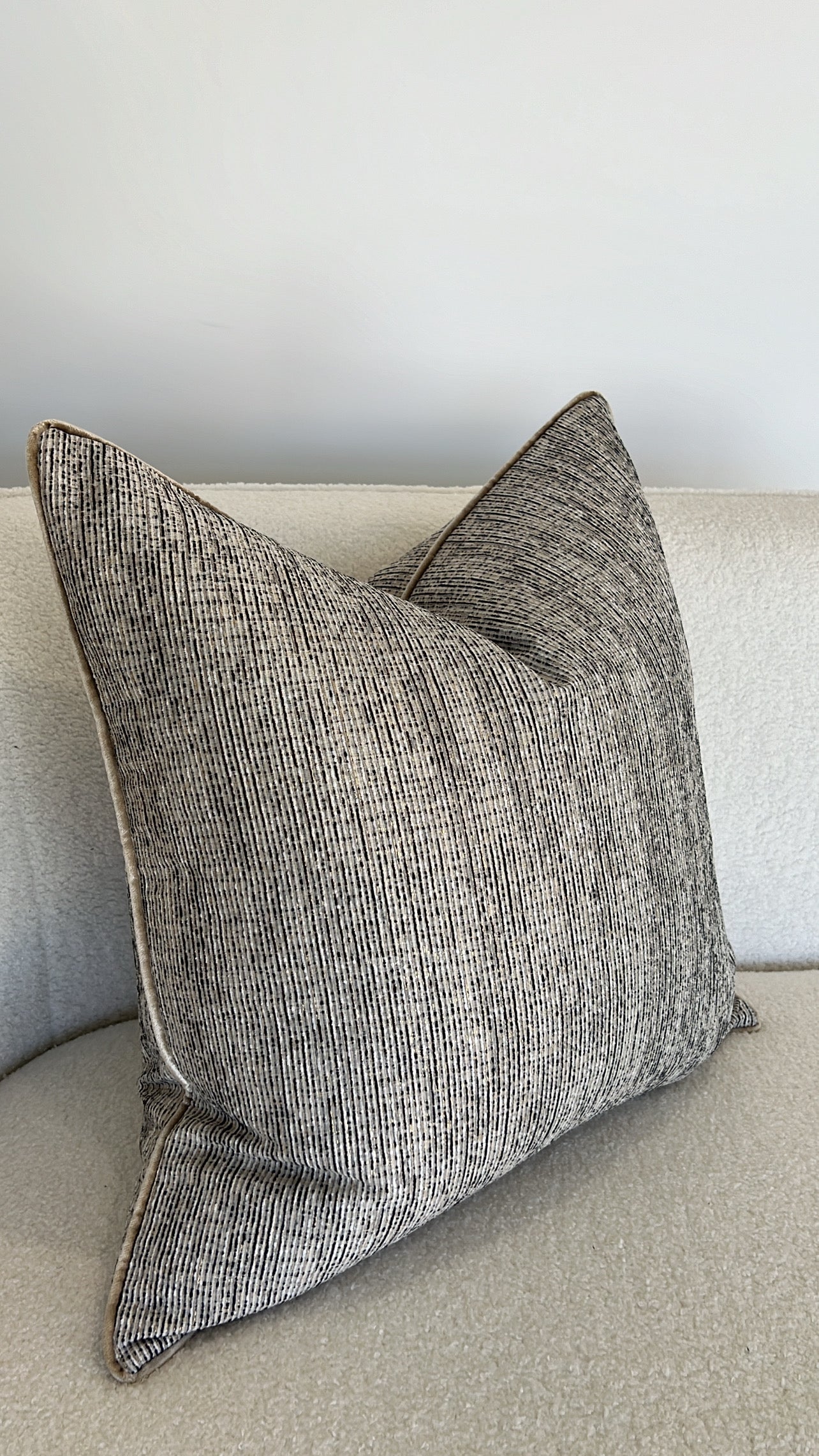 Celestial Echo black cushion - Luscious Homewares