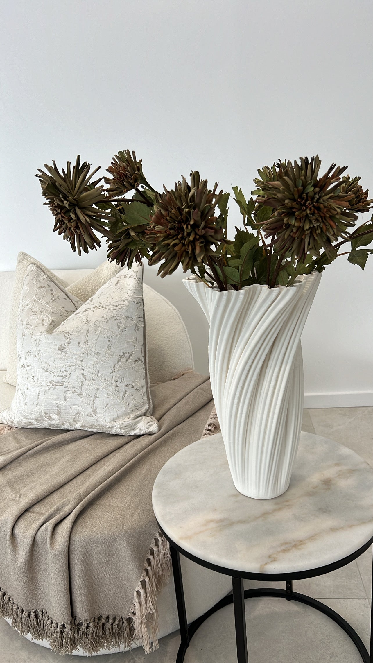 Venice tall ceramic vase - Luscious Homewares