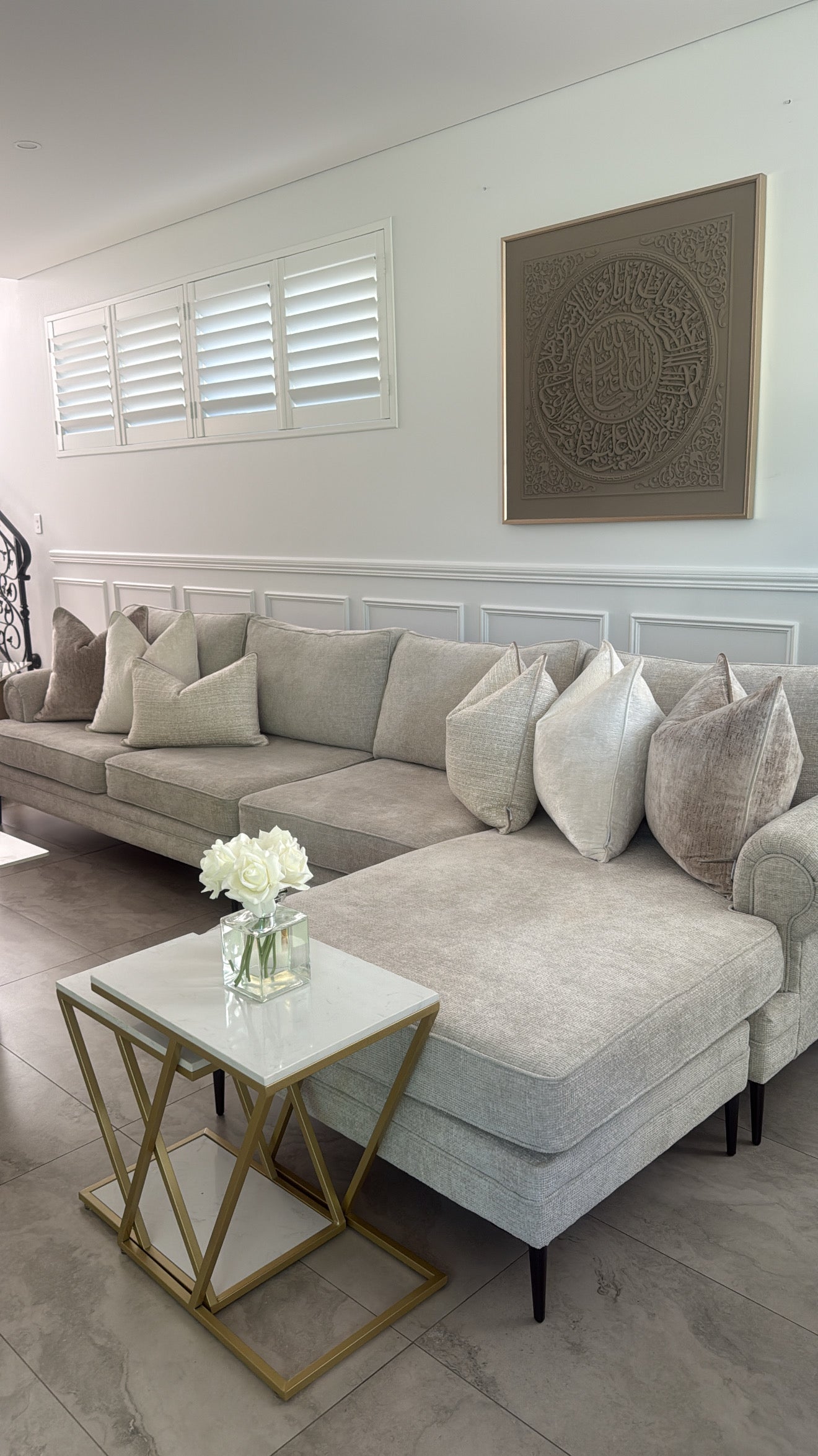 Rena ivory cushion - Luscious Homewares