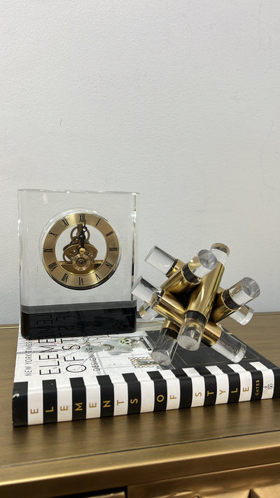 Gallery Crystal mechanical clock - Luscious Homewares