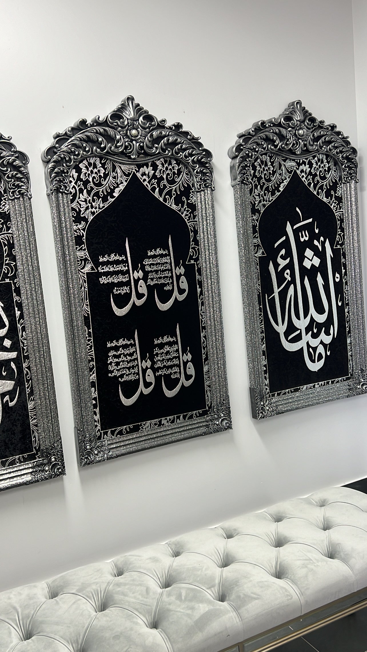 Calligraphy black and silver kid - Luscious Homewares